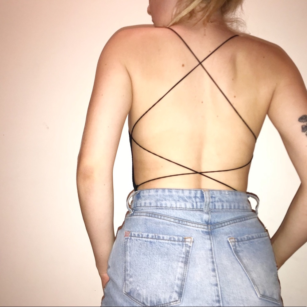 Brandy Melville backless bodysuit